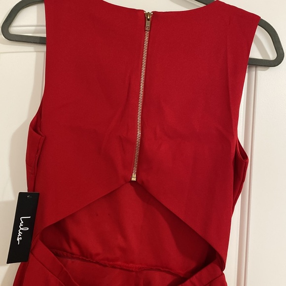 COPY - Lulu’s “Just Us Red Skater Dress” - Picture 7 of 9